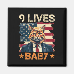 Íman 9 Vidas Bebê Trump 2024 Vencendo Vencedor Trump
