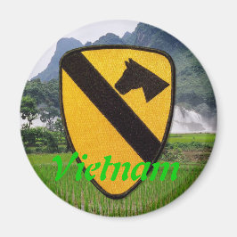 Íman a ?a cavalaria areja o veterano do ímã de Vietnam