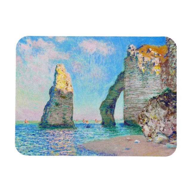 Íman A Agulha de Rock e o Porte d'Aval Claude Monet (Horizontal)
