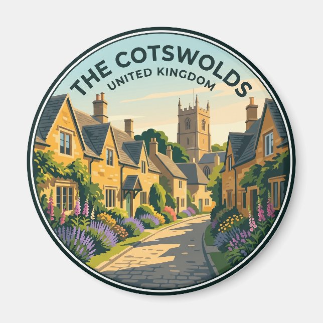 Íman A Aldeia Cotswolds Reino Unido (Frente)