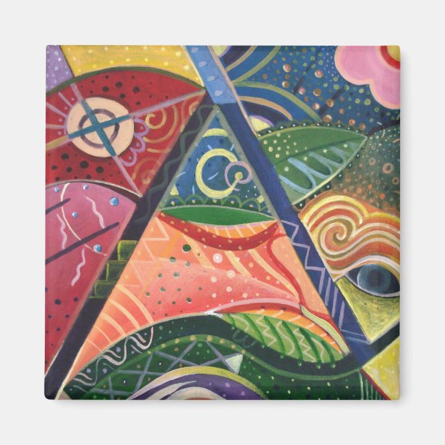 Íman A alegria do Design V Magnet (Frente)