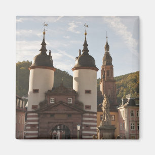 Íman A Alte Brucke no Centro Histórico, Heidelberg, Ale