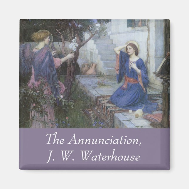 Íman A Anunciação por John William Waterhouse (Frente)
