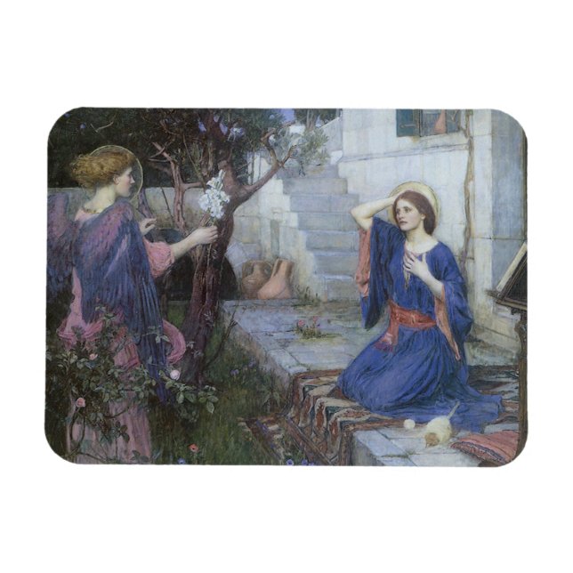 Íman A Anunciação por John William Waterhouse (Horizontal)