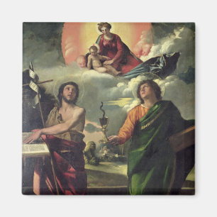 Íman A aparição do Virgin ao th de John dos santos