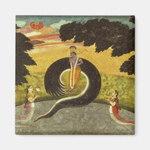 Íman A apresentação de Kaliya, Basohli, Pahari