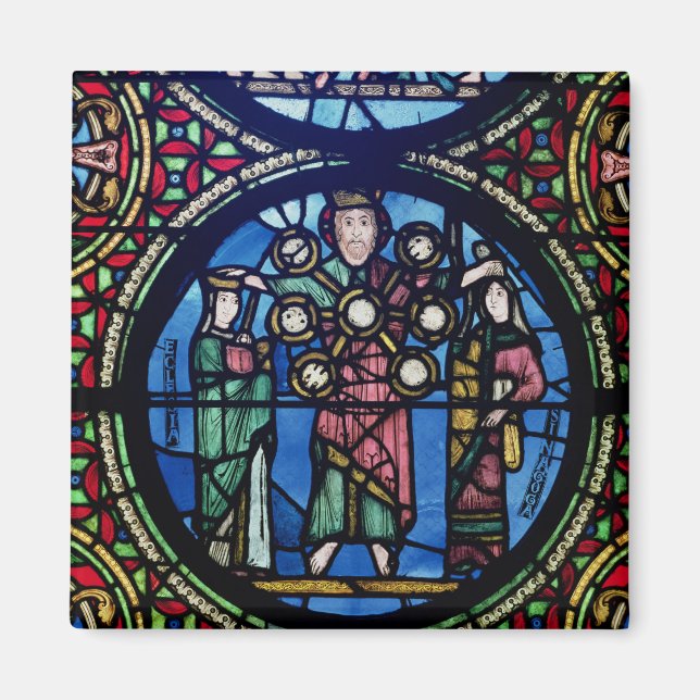 Íman A Arca da janela do Pacto, detalhes de Deus com (Frente)