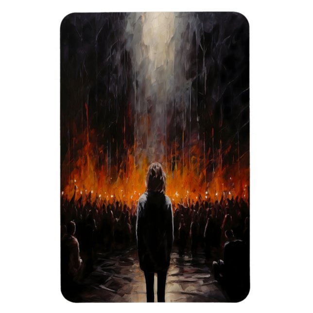 Íman A Arte Abstrato Dramática (Vertical)