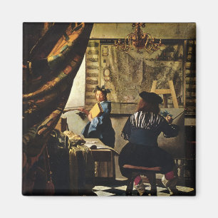 Íman A arte de Johannes Vermeer da pintura cerca de