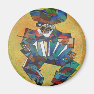 Íman A Arte do Cubismo Acordeonista
