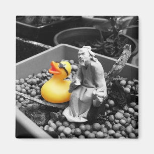 Íman "A arte ímã de borracha do pato do zen"