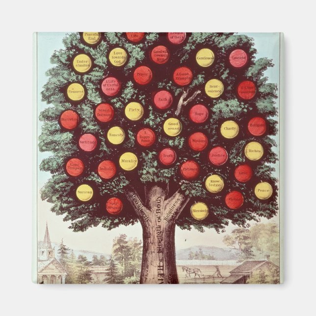 Íman A árvore de temperatura, 1872 (Frente)