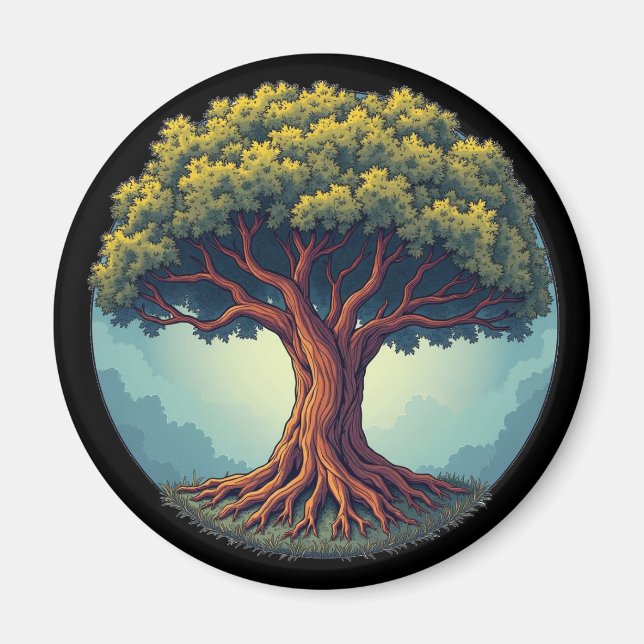 Íman A árvore do ímã de geladeira (Frente)
