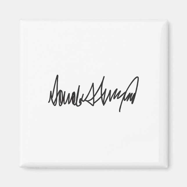 Íman A Assinatura Donald John Trump (Frente)