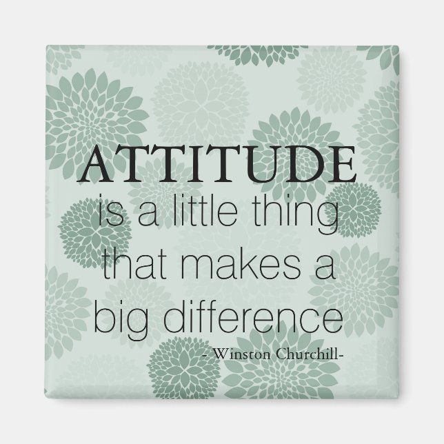 Íman A Atitude Das Flores Verdes É (Frente)