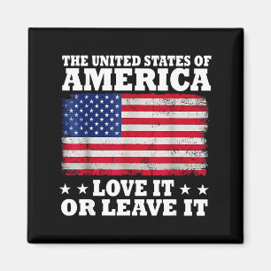 Íman A bandeira ame ou deixe dos estados unidos da amér
