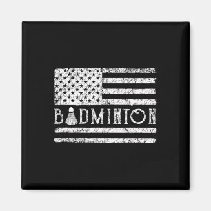 Íman A bandeira Americana Badminton Usa Enche O Patrimô