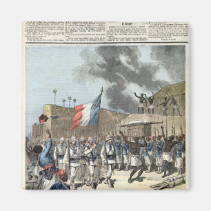 Íman A bandeira francesa que entra em Abomey