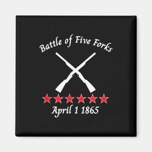 Íman A Batalha De Cinco Forks Virgínia 1865 Batalha Civ