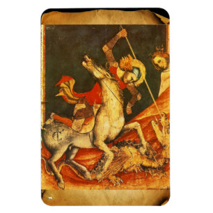 Íman A batalha de George santo com o Dragão