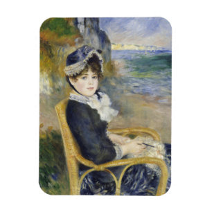 Íman À Beira-Mar, Retrato de Pintura a Óleo, Renoir