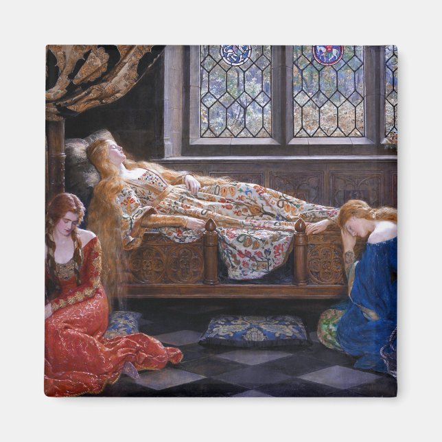 Íman A Bela Adormecida, c. 1921 por John Collier (Frente)
