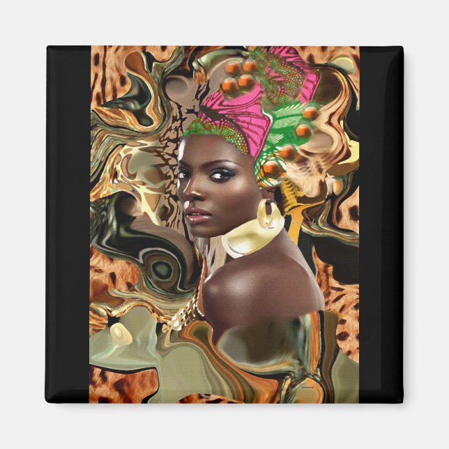 Íman A Beleza De Uma Flor Da Selva Africana (Frente)