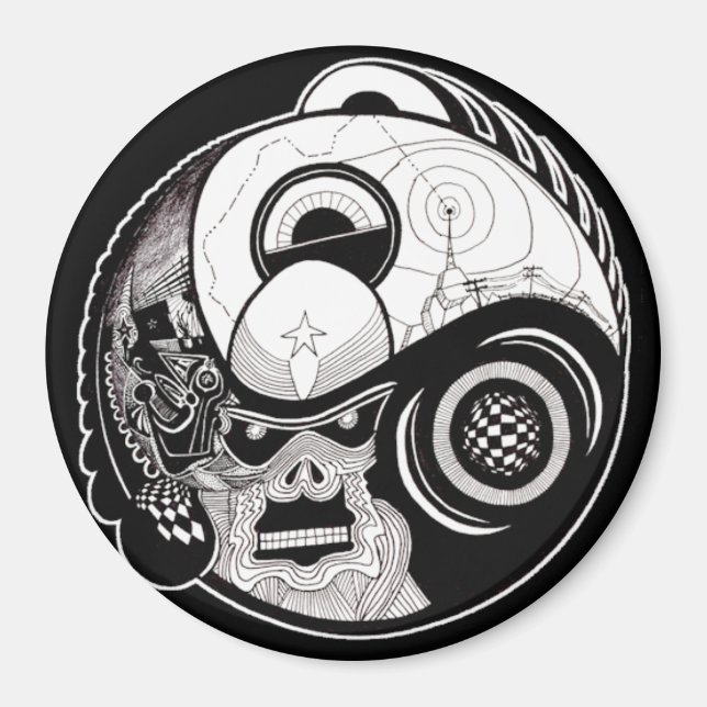 Íman "A Besta Dentro" Mandala Magnet (Frente)