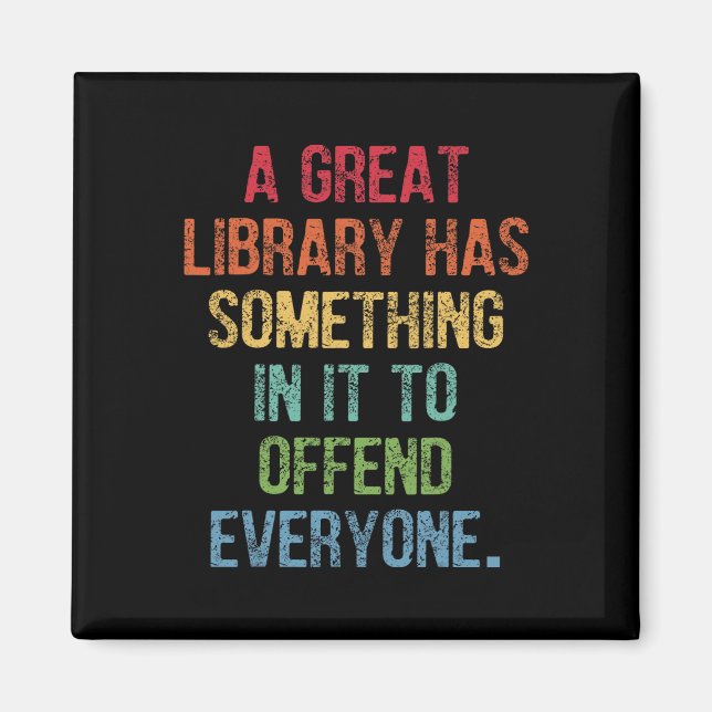 Íman A Biblioteca De excelentes Tem Algo Nela Para Ofen (Frente)