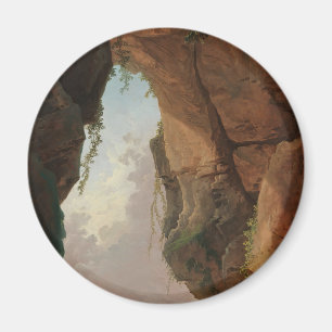 Íman A Boca de uma Caverna (1784) Hubert Robert
