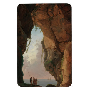 Íman A Boca de uma Caverna (1784) Hubert Robert