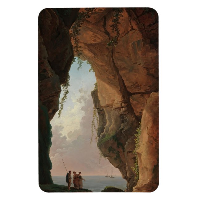 Íman A Boca de uma Caverna (1784) Hubert Robert (Vertical)