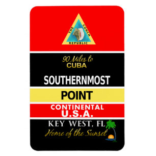Íman A bóia a mais southernmost Key West do ponto