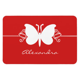 Íman A borboleta roda ímã superior, vermelho