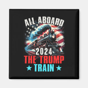 Íman A Bordo Do Trem De 2024 Trump 2024 Americano