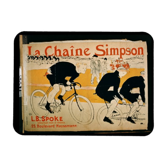 Íman "A Cadeia Simpson", Paris (lito colorido) (Horizontal)