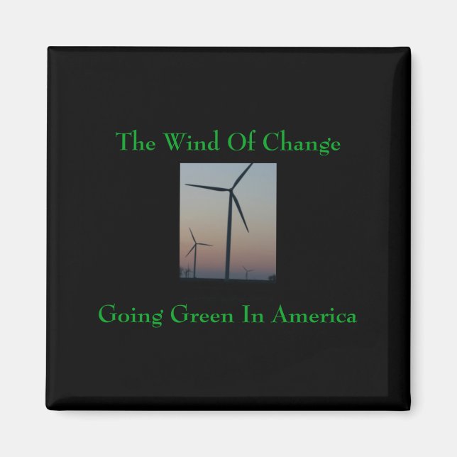 Íman A Camisa The Wind Of Change Go Green  (Frente)