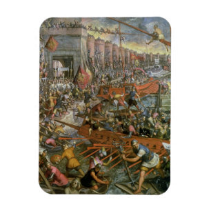 Íman A captação de Constantinople em 1204 (óleo no c