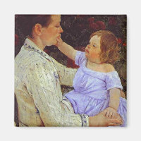A Carícia da Criança. 1890, Mary Cassatt