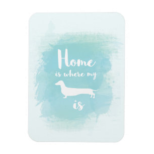 Íman A casa bonito é o lugar onde meu dachshund é