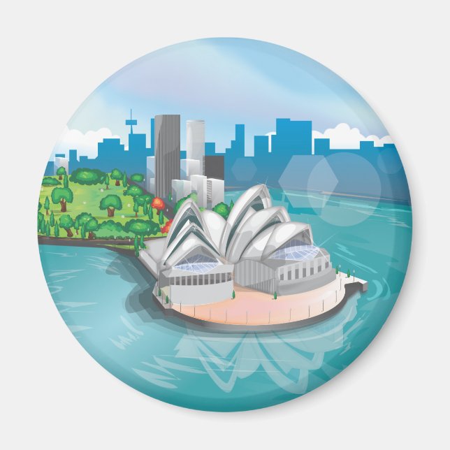 Íman A Casa da Ópera de Sydney (Frente)