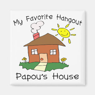 Íman A casa de Papou favorito do lugar frequentado