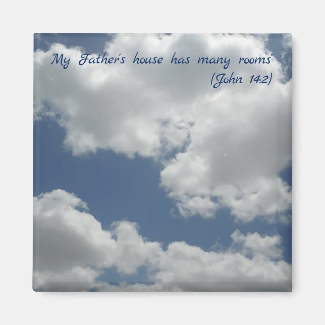 Íman A casa do meu pai tem muitos quartos na Bíblia Ver (Frente)