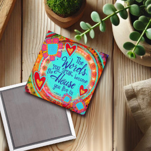 Íman "A Casa Em Que Você Vive" Magneta De Inspirividad