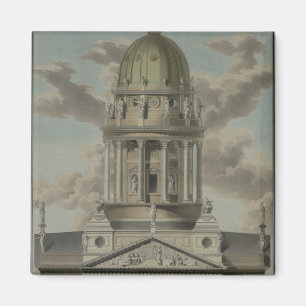 Íman A catedral alemão no Gendarmenmarkt, 1812