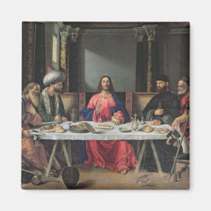 Íman A ceia em Emmaus (óleo no painel)
