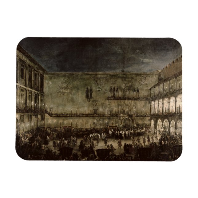 Íman A chegada da princesa Amelia da Saxónia, num carro (Horizontal)