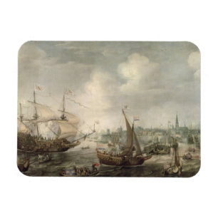 Íman A chegada de Fredrick V em Vlissingen em 1613 (o