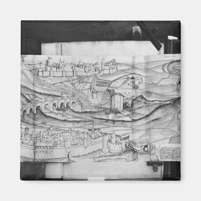 Íman A cidade e a vila de Carcassonne, 1462 (Frente)