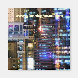 Íman A cidade ilumina o ímã